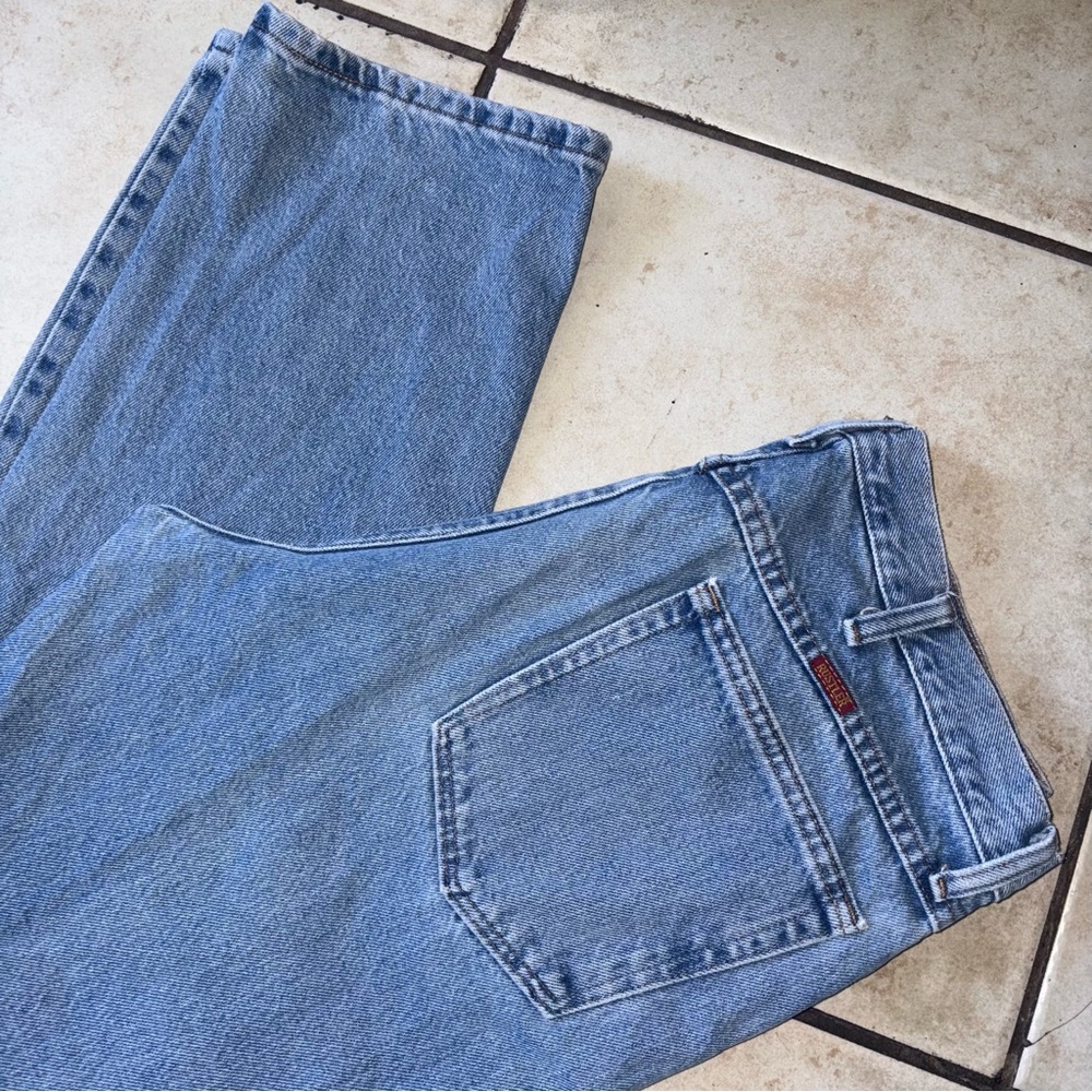 Rustler Relaxed Fit Men’s Jeans 36x30 Blue Light Wash 100% Cotton USA Work
